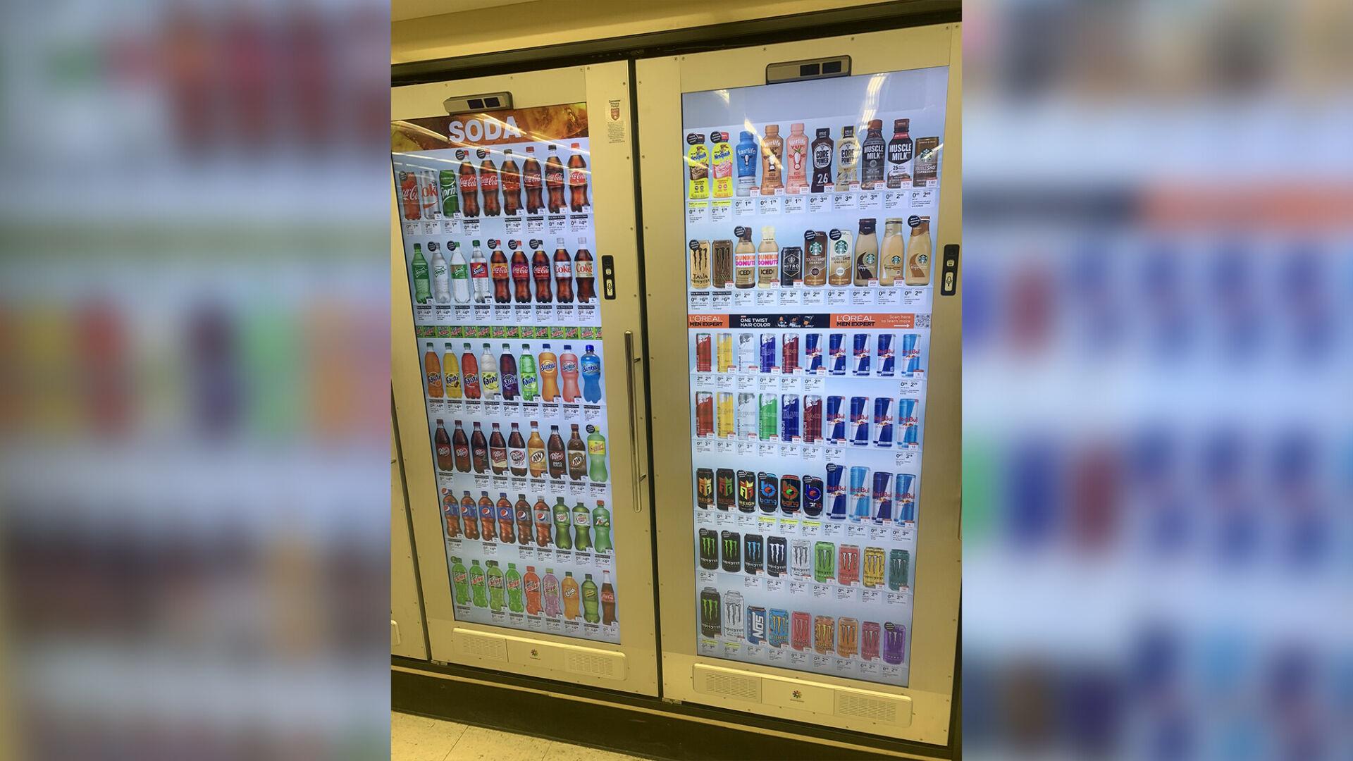 Walgreens replaced some fridge doors with screens. And some ...