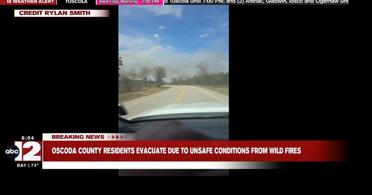 Oscoda County evacuates Camp 10 Road residents amid wildfires | News ...