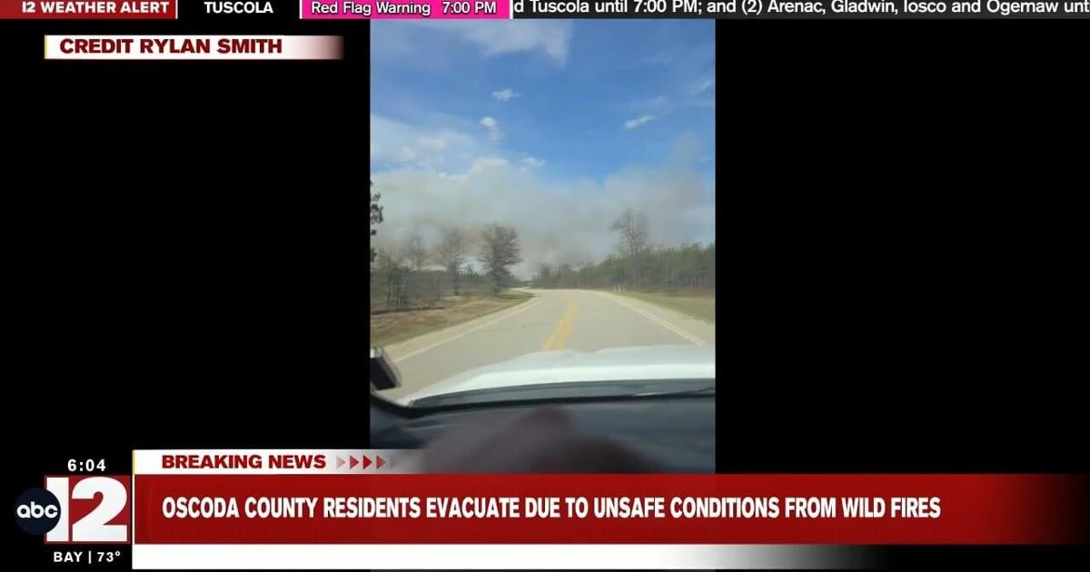 Oscoda County evacuates Camp 10 Road residents amid wildfires | News ...