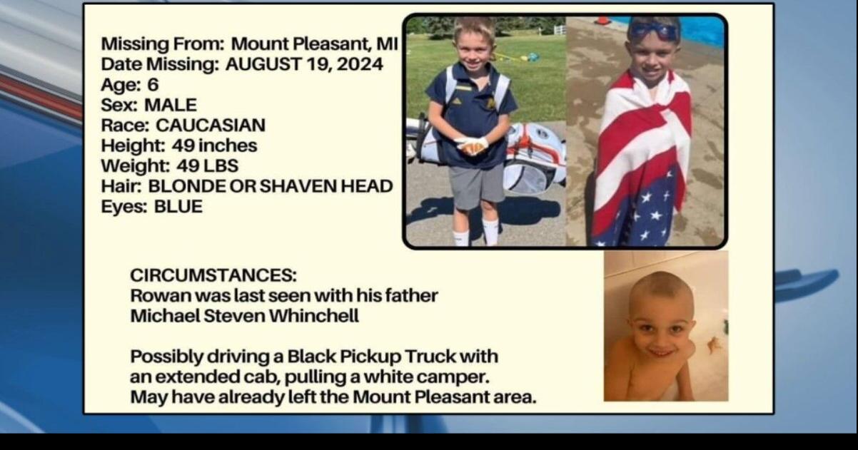 6-year-old reported missing with father from Isabella County | Local ...