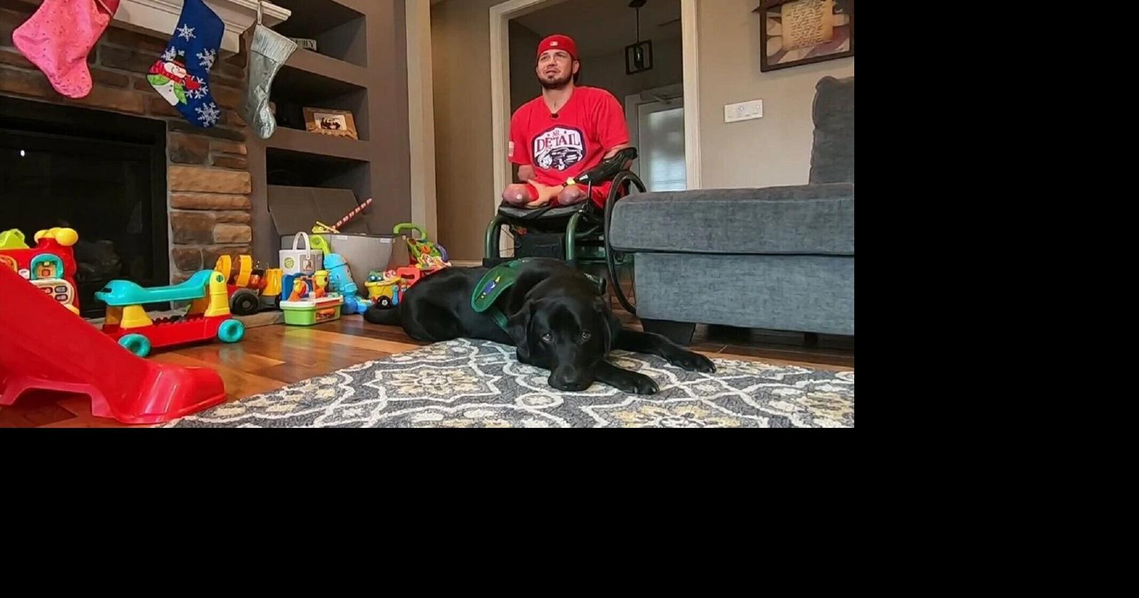 St. Louis veteran receives service dog 10 years after IED almost killed