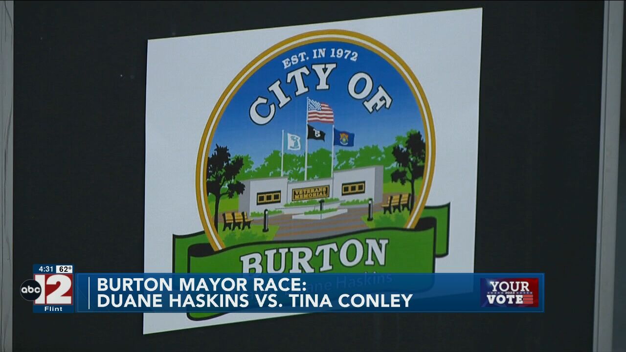 Burton mayoral race sees incumbent Duane Haskins facing City Council Member Tina Conley