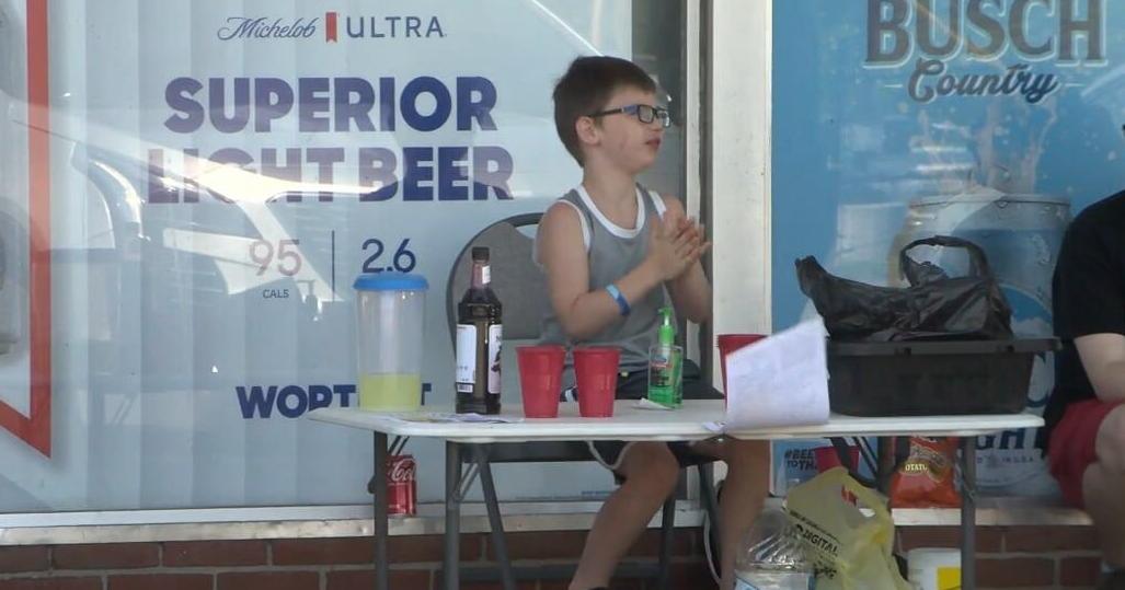 Burton boy's lemonade stand helps veteran recover from surgery