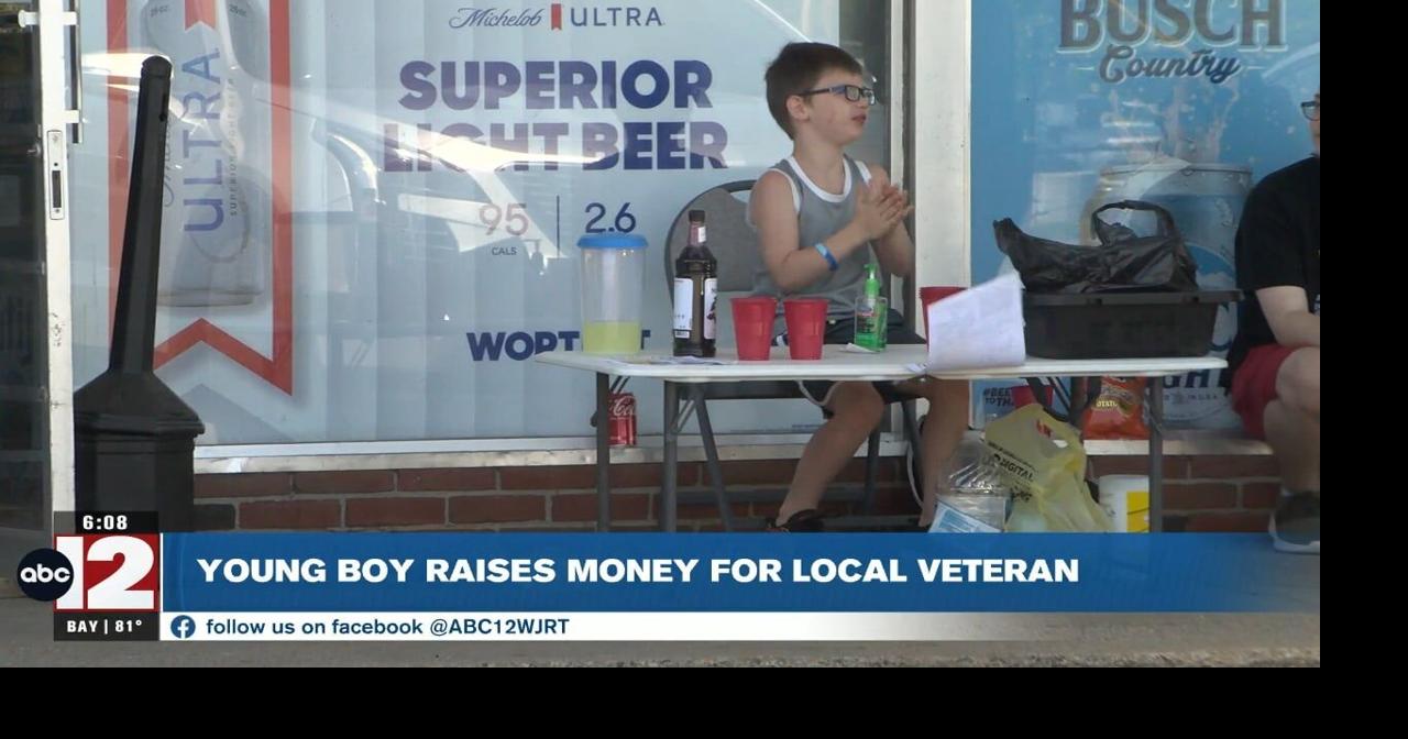 Young boy's lemonade stand helps local vet keep the lights on while out of work recovering from surgery