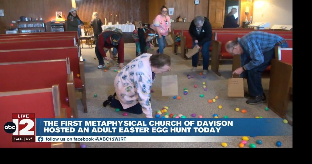 Davison church hosts adult Easter egg hunt | Video | abc12.com