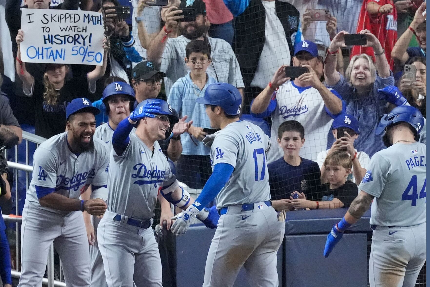Los Angeles Dodgers' Shohei Ohtani becomes first player to