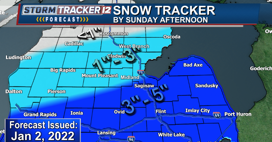 Snow tapers off with bitter cold behind it | Forecast | abc12.com