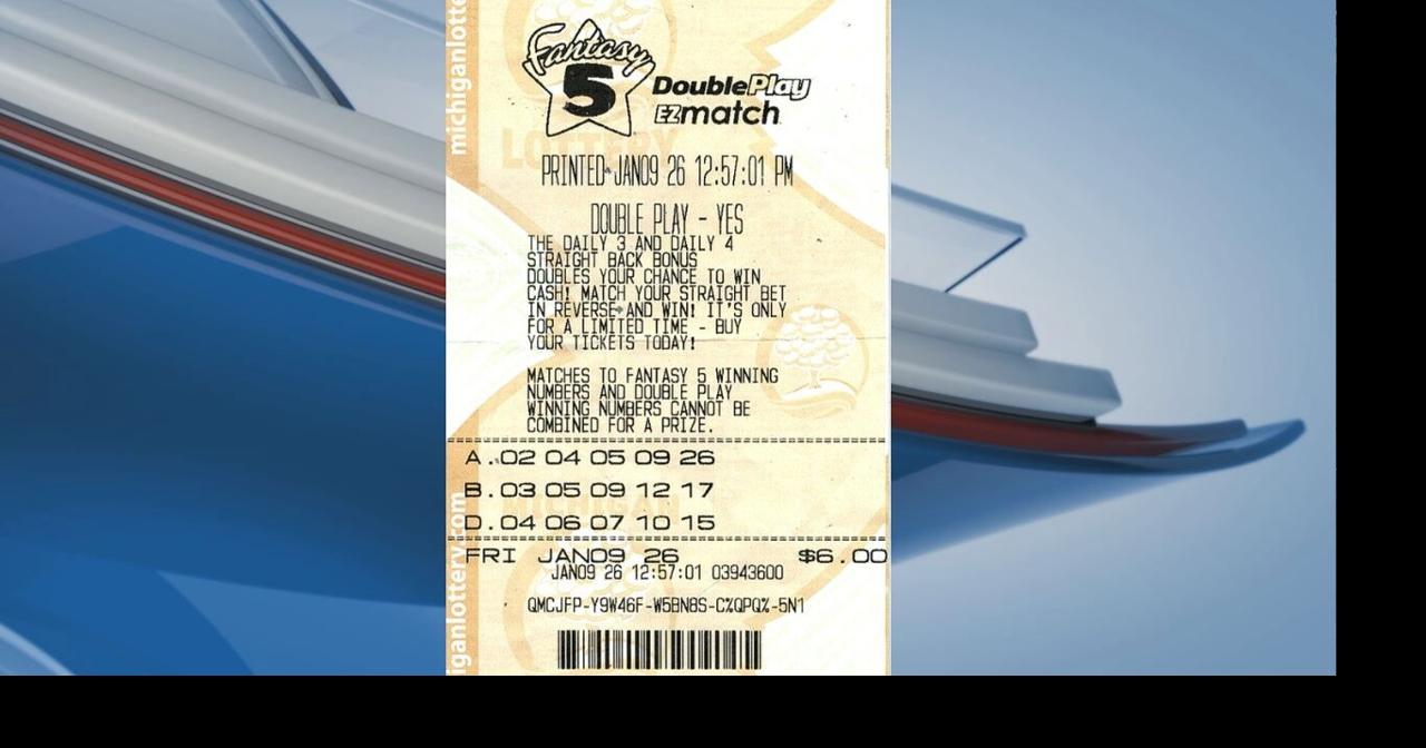 Two Mid-Michigan players split $627,00 Fantasy 5 jackpot