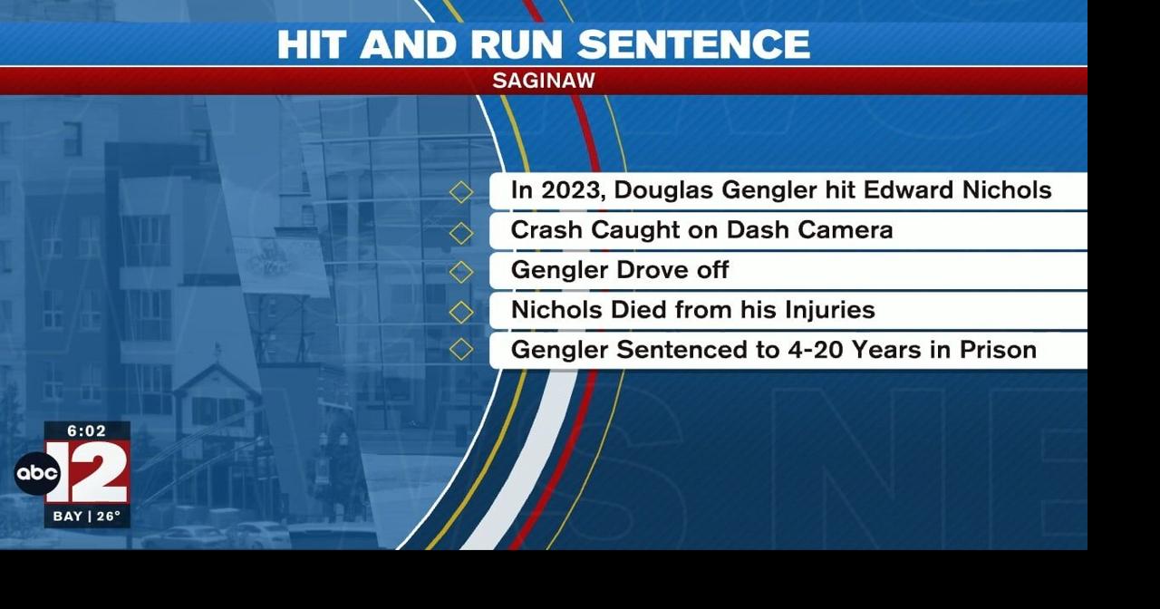 Saginaw man sent to prison for deadly hit-and-run crash | Crime | abc12.com