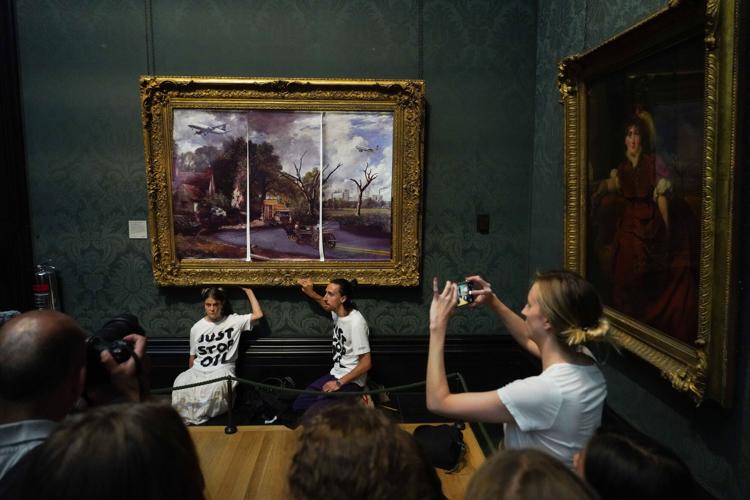 Climate Activists Glue Themselves to Van Gogh Painting in London
