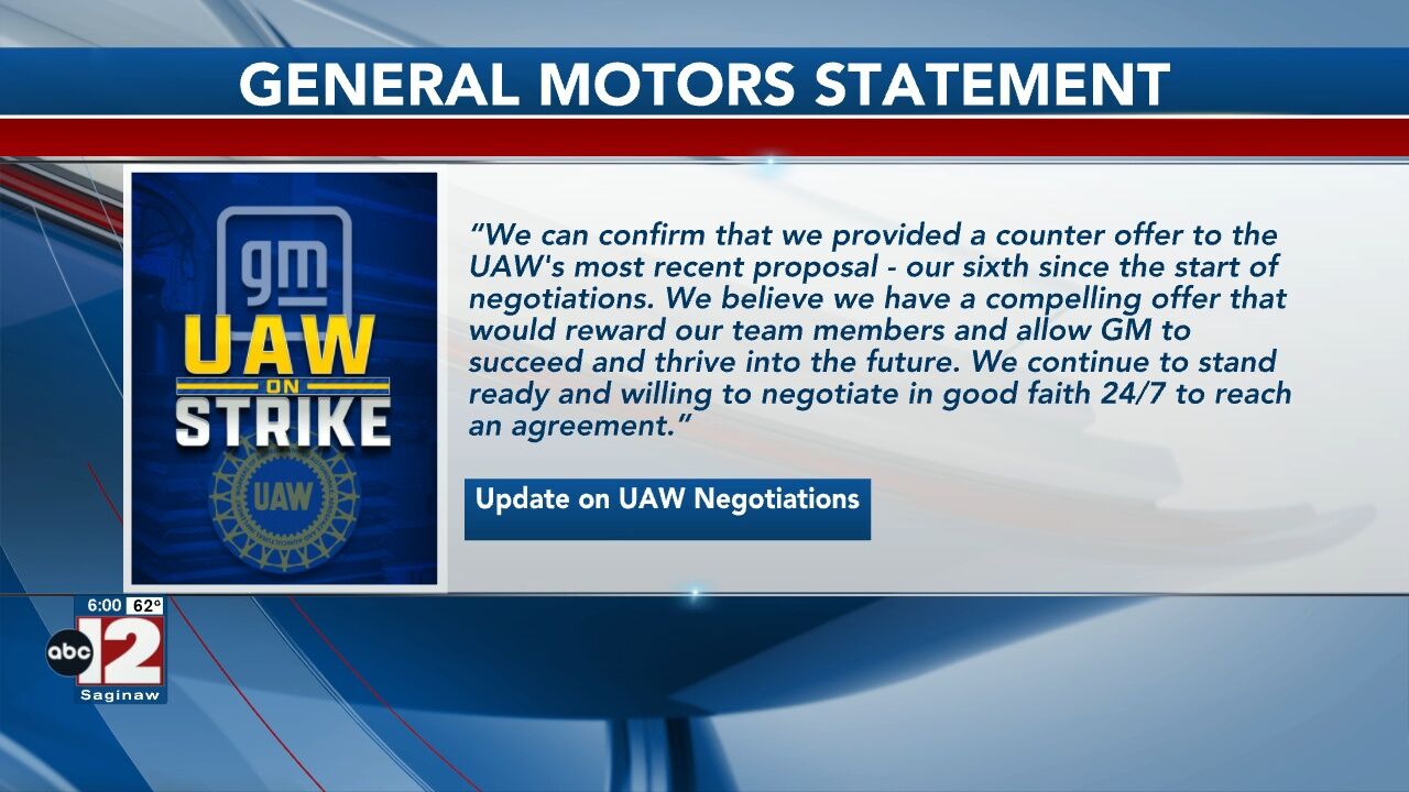 GM Releases Official Statement As UAW Talks Begin