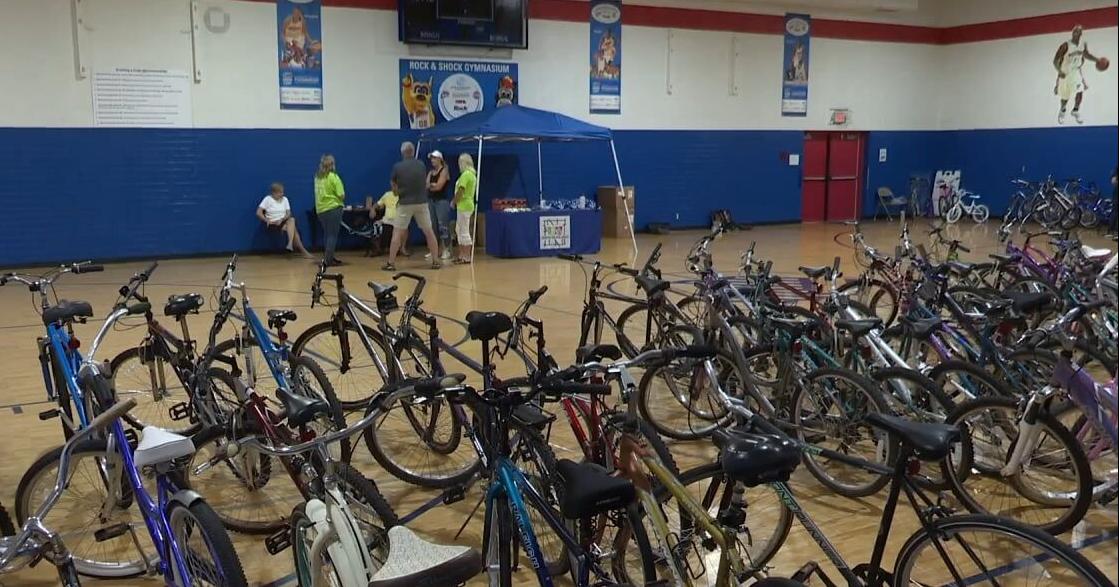 Bike and helmet giveaway at Boys & Girls Club of Greater Flint