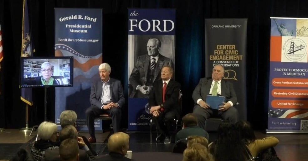 Former Michigan governors unite to urge civility in politics