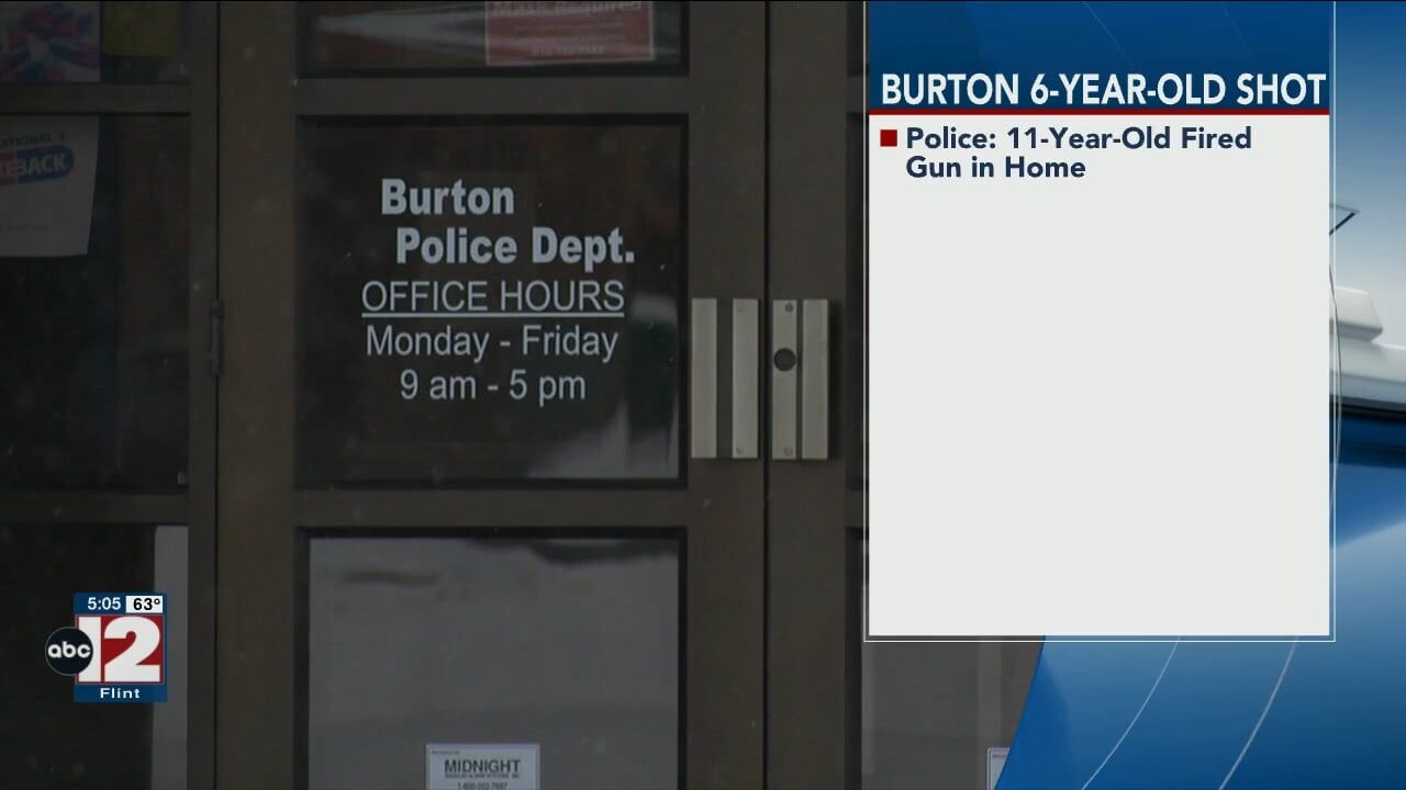 Police 11 year old shoots 6 year old at Burton residence