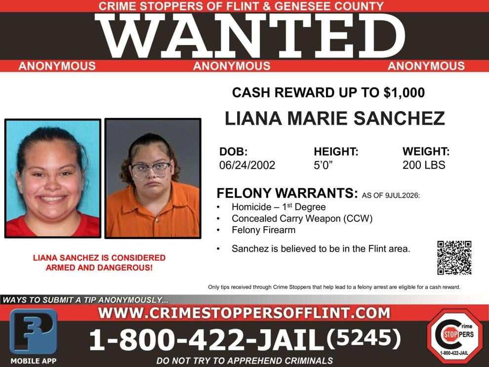 Flint fugitive wanted for homicide considered armed and dangerous
