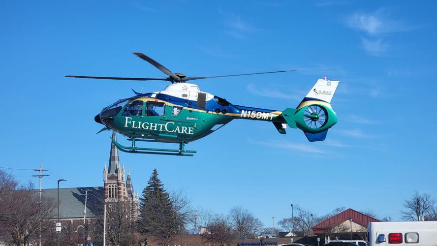 IN PHOTOS: Skyhealth helicopter trains in Wilton
