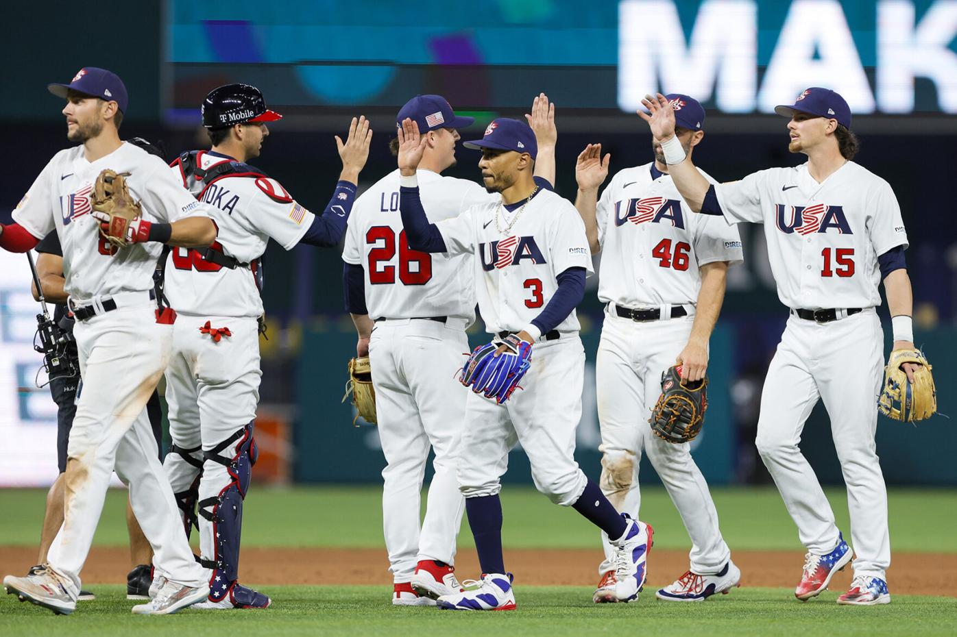 World Baseball Classic: Mike Trout leads the U.S. over Colombia and into  the quarterfinals