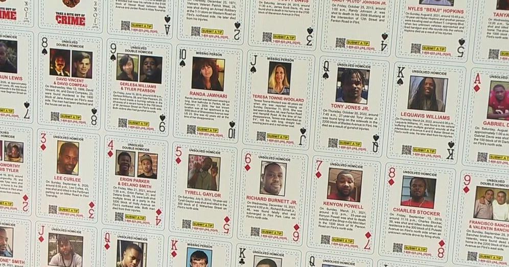 Crime Stoppers launches a cold case playing cards set initiative ...