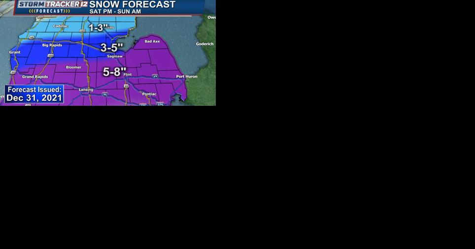 Snow During Christmas 2022 In Michigan Light Freezing Drizzle, Significant Snowfall Will Ring In 2022 Around Mid- Michigan | Weather | Abc12.Com