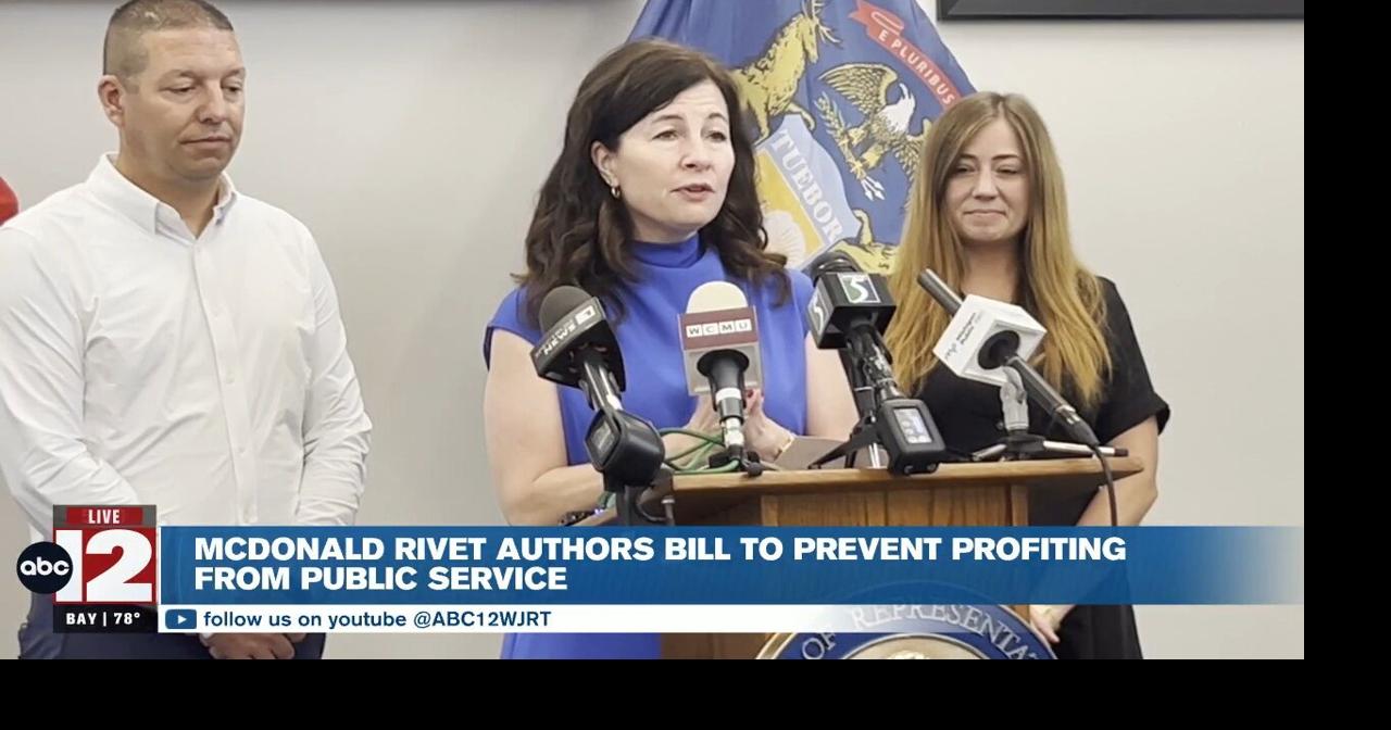 McDonald Rivet authors bill making it illegal to profit on inside information in public service