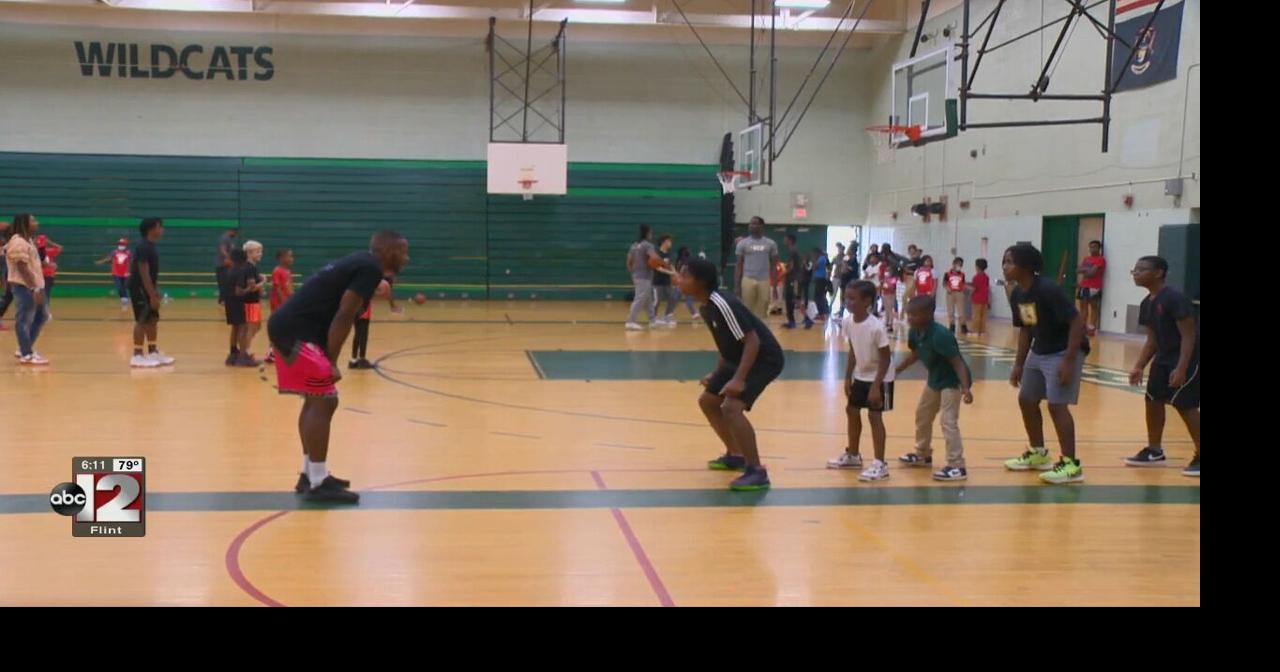 Detroit Pistons player hosts basketball camp for Flint children Local