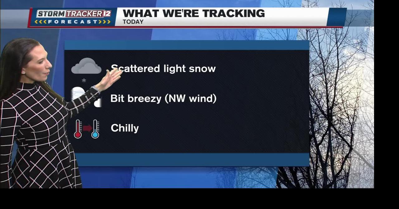 Scattered light snow and chilly temperatures today | Forecast | abc12.com