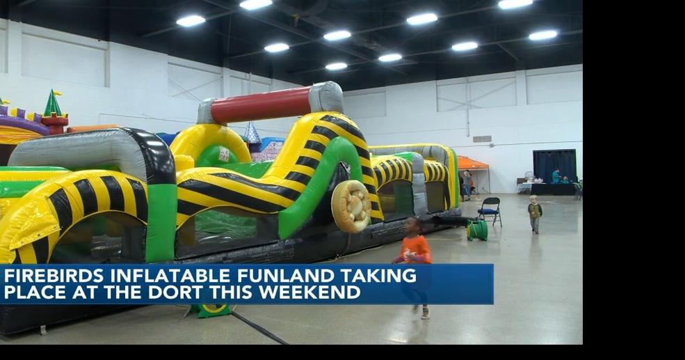 Flint’s Dort Financial Center Hosts Family-Friendly Inflatable Fun Land