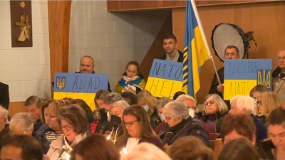 Ukraine Flint vigil held