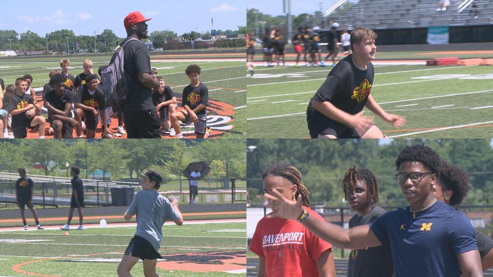 Top middle school football players sharpen skills at Fenton High School