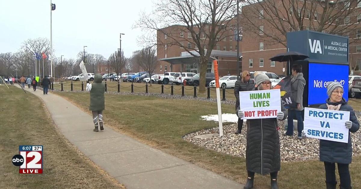 Two Dozen People Protest Job Cuts Outside Saginaw Va Hospital Local Two Dozen People Protest Job Cuts Outside Saginaw Va Hospital Local