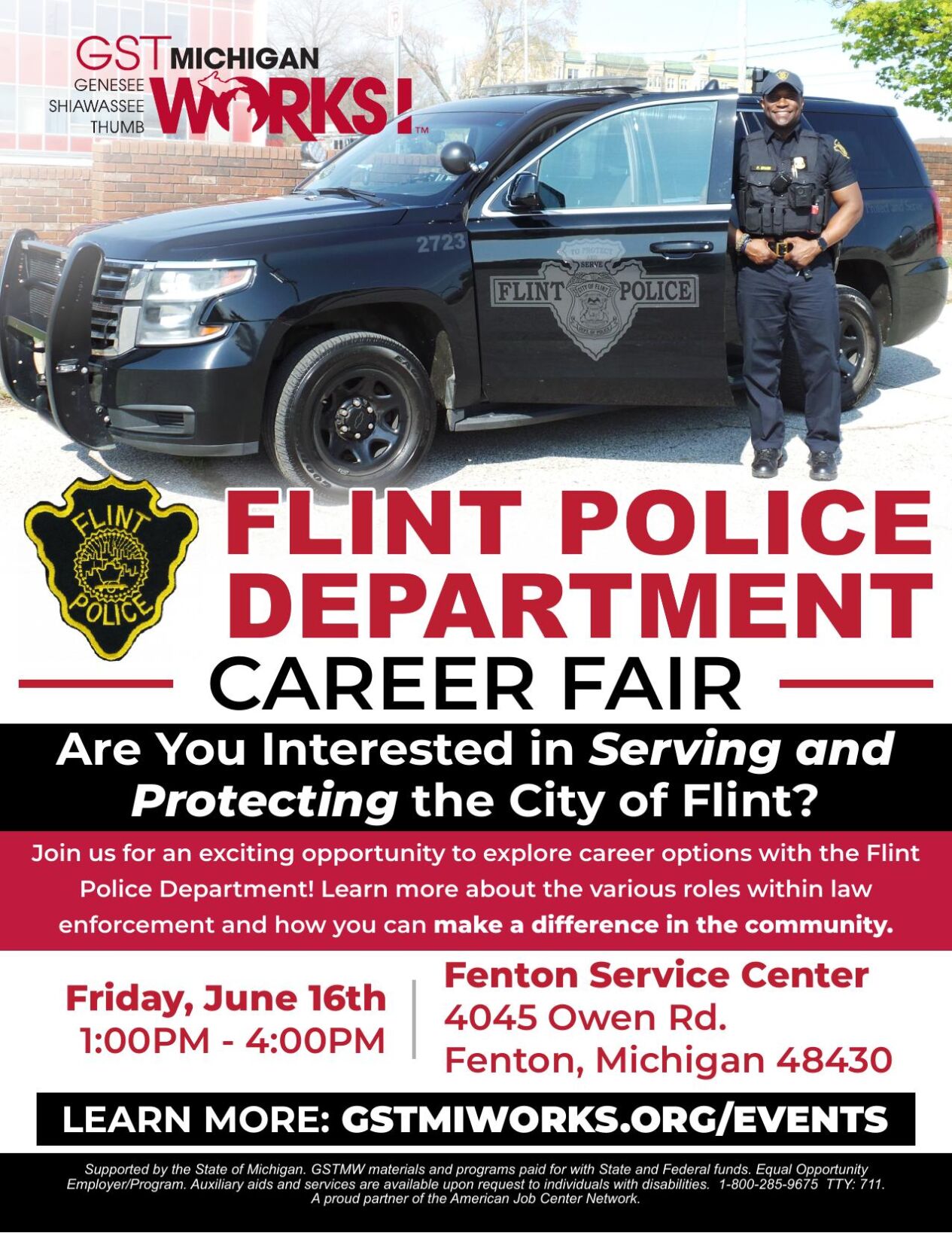 Hiring event Friday for the Flint Police Department | Local | abc12.com