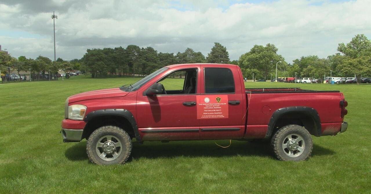Flint seizes pickup truck used for alleged illegal dumping - Vimarsana News