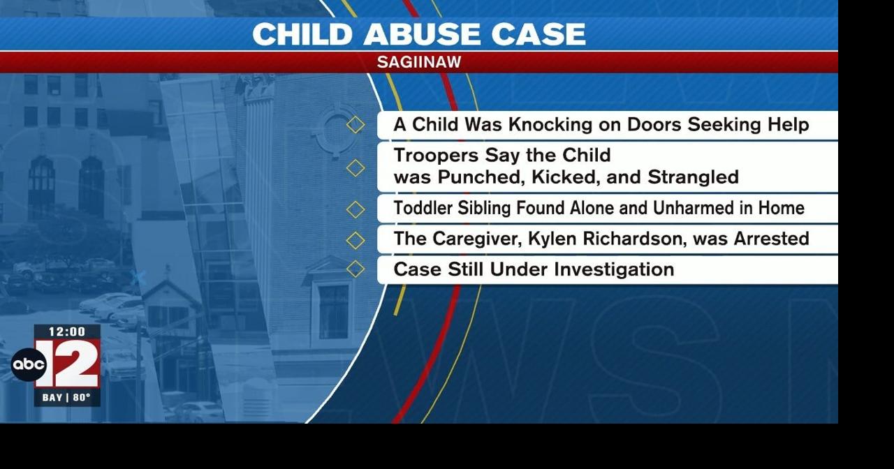Saginaw man accused of punching and kicking a child | Video | abc12.com