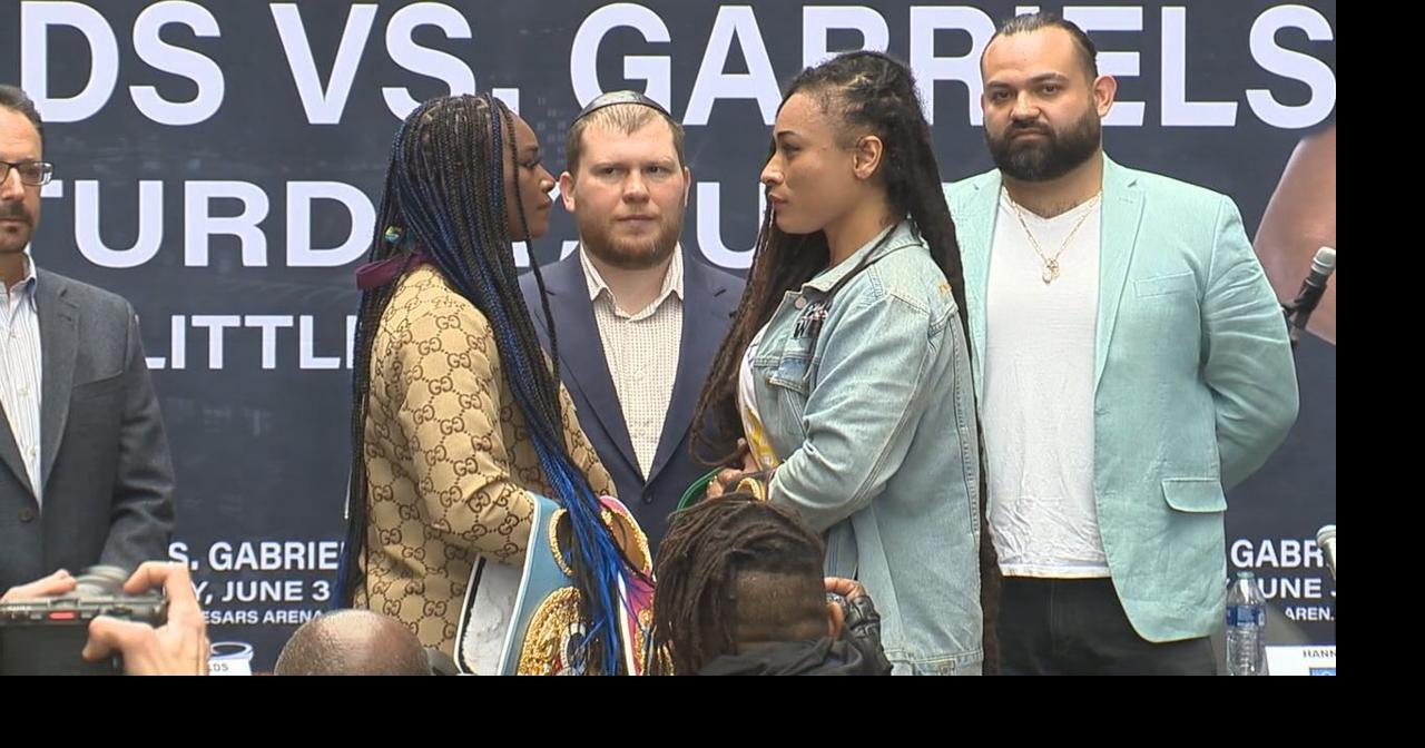 Claressa Shields and Hanna Gabriels square off before their bout