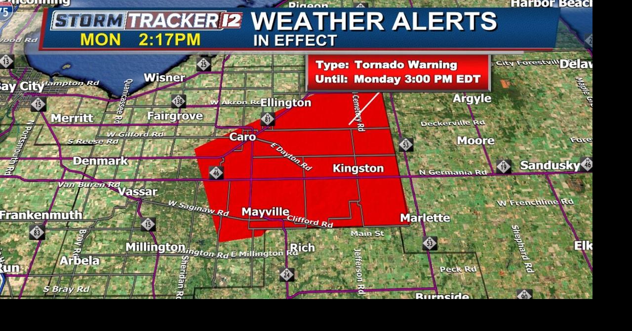 Tornado Warning canceled for part of Tuscola County Weather