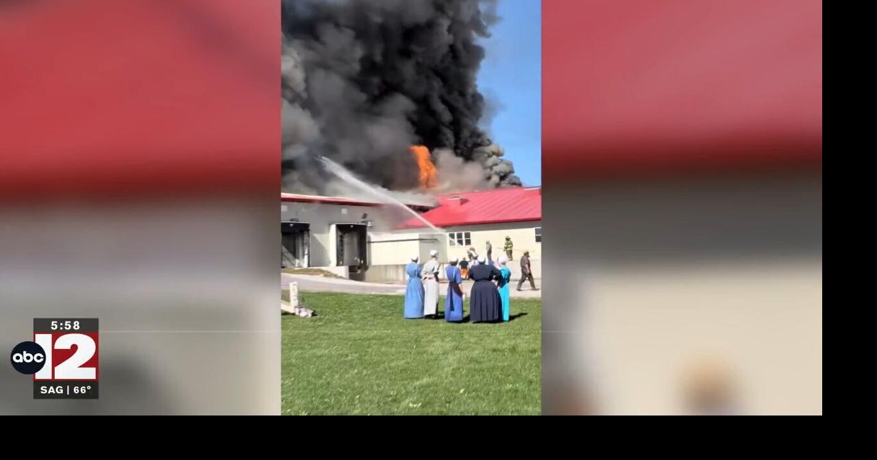 Fire destroys The Farmers' Creamery in Mio
