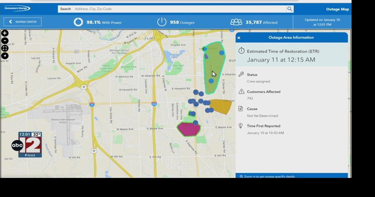 High winds cause power outages around Mid-Michigan | Video | abc12.com