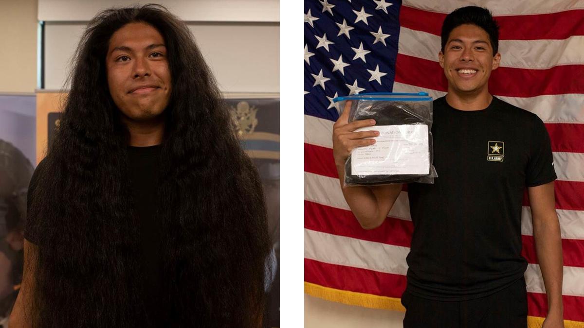 Soldier Gets 1st Haircut In 15 Years To Join U S Army All