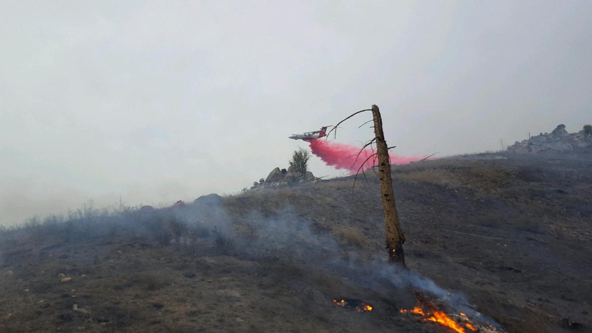 Crews working to suppress Lawrence Gulch Fire off Highway 93 near Sula