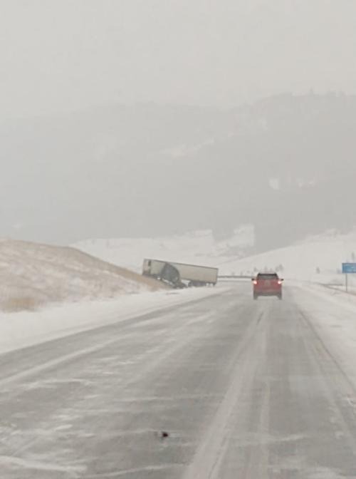 Bozeman Hill semi accident