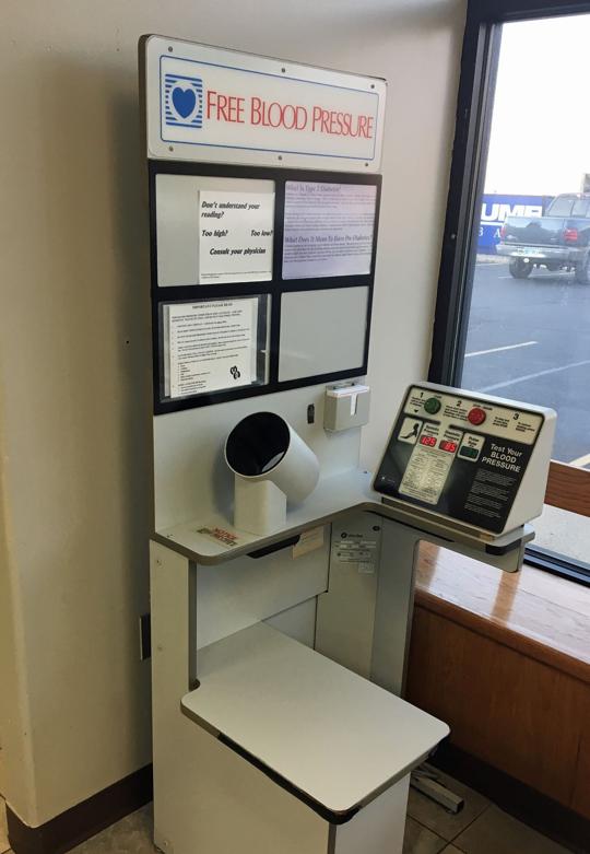 Blood pressure machines available to public News