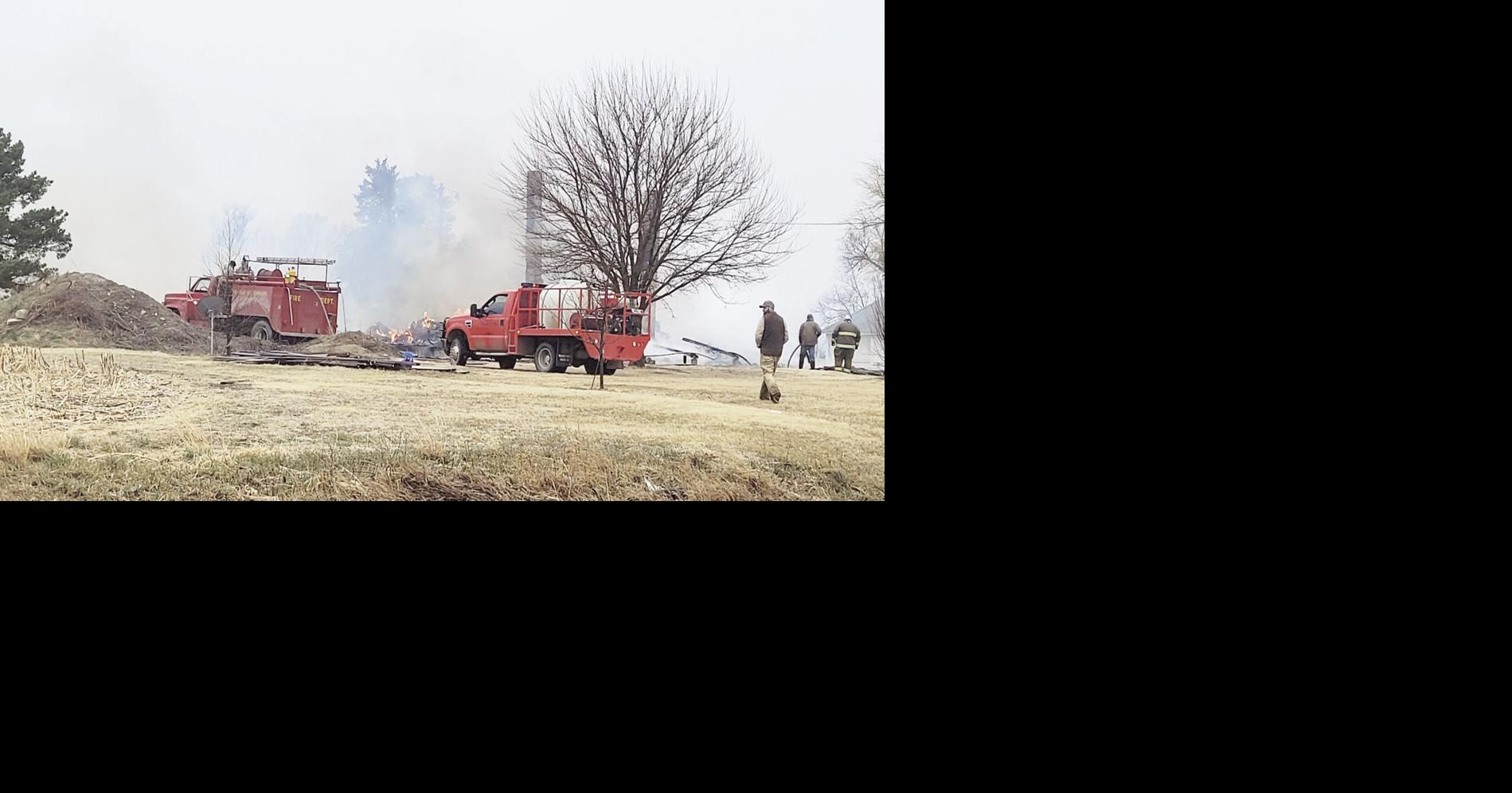 Firefighters respond to fire in rural Dickinson County