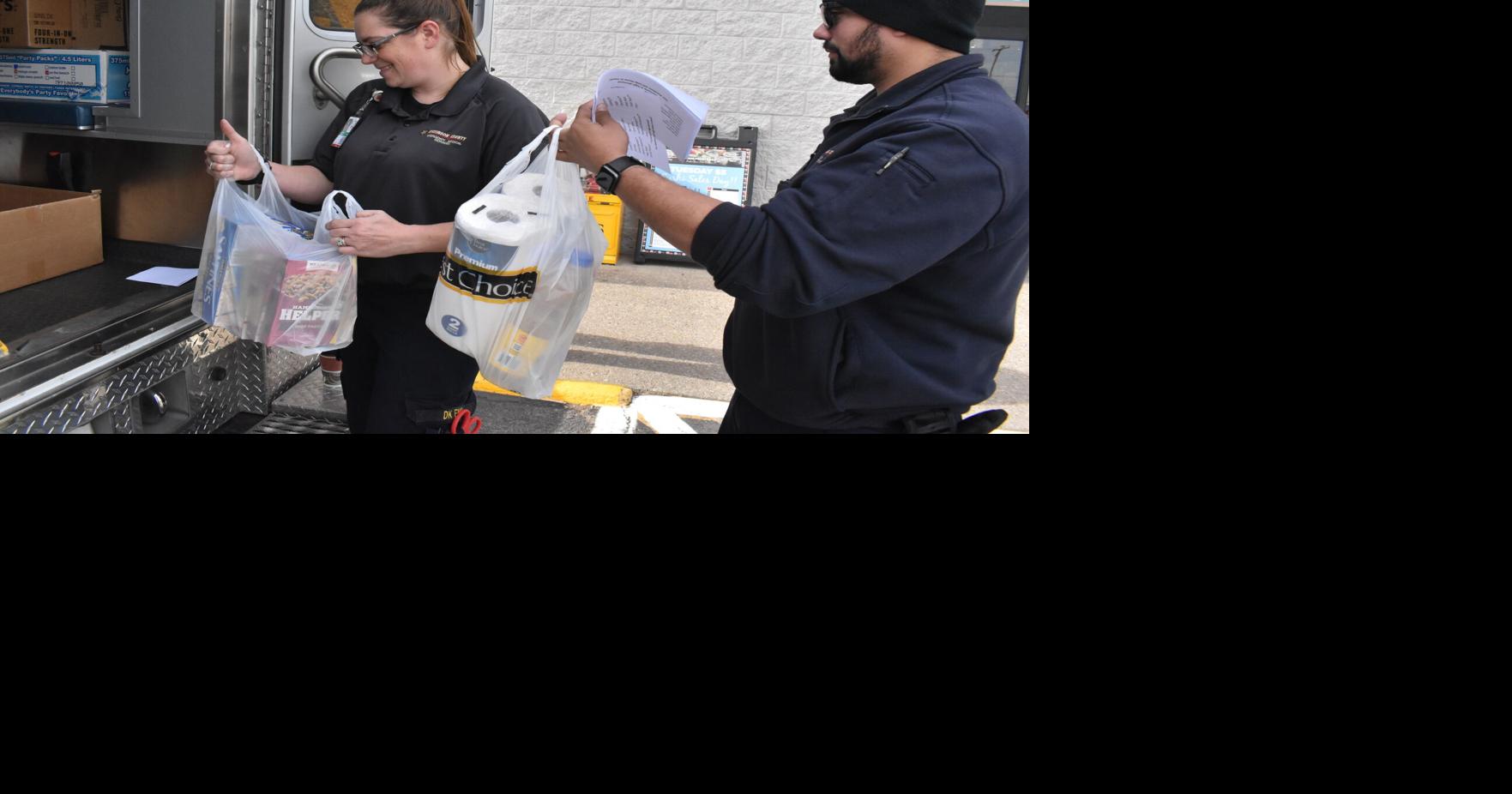 Dickinson EMS hosts food drive for Abilene Area Food and Clothing Bank