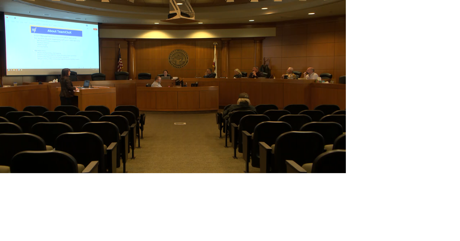 Tehama County Board of Supervisors hear presentation from survey agency about conducting survey for public safety tax initiative