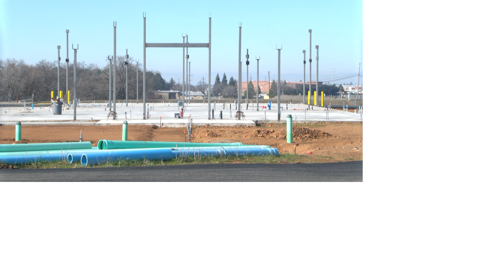 Construction of new U.S. Forest Service fire station on the Skyway making progress