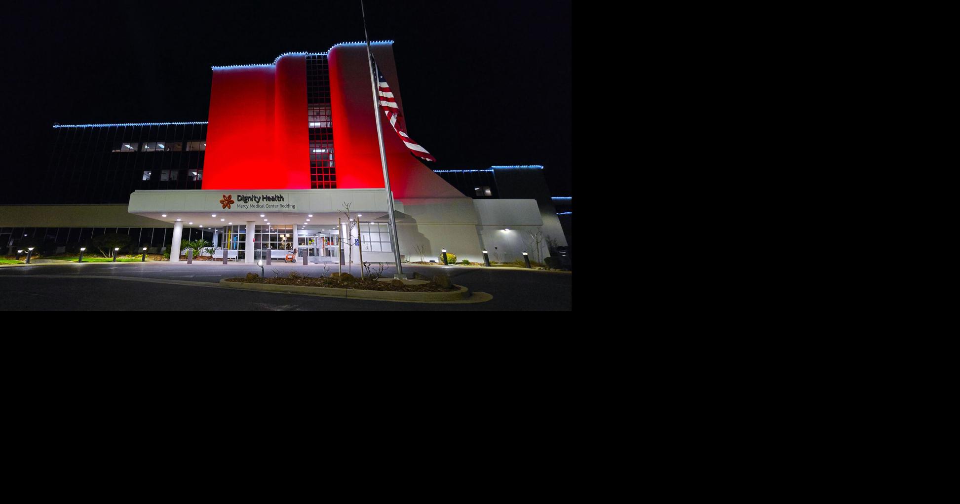 Mercy Medical Center lights up for heart health awareness this February