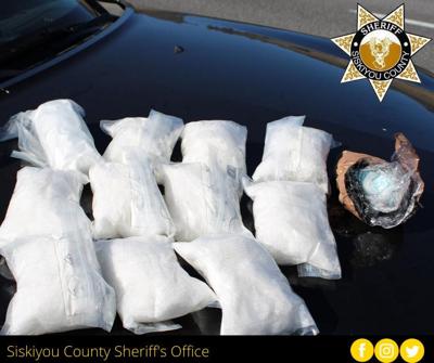 Eleven packages of suspected Methamphetamine
