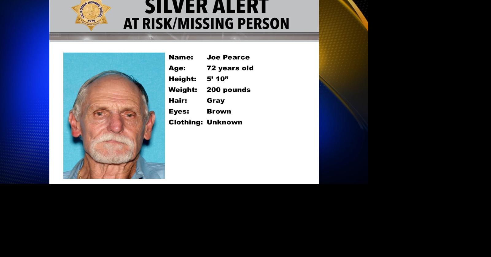 Silver Alert issued by California Highway Patrol for missing man in ...