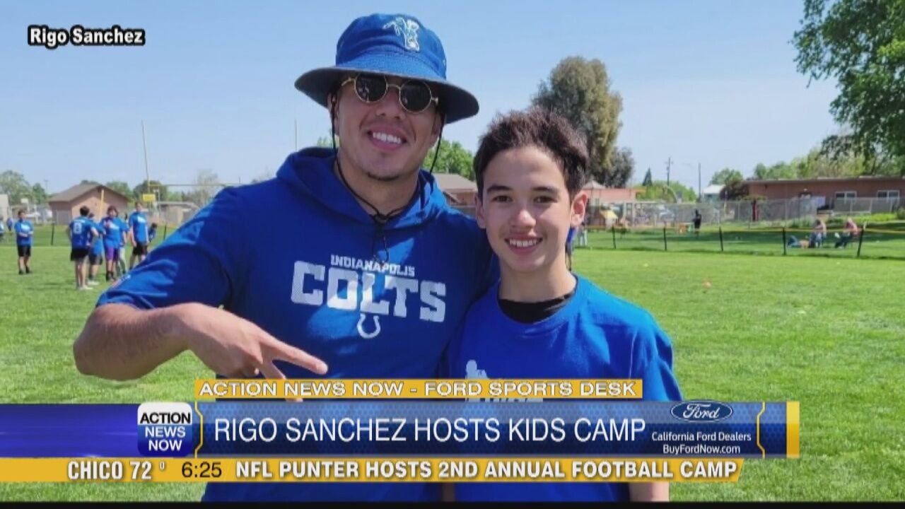 Colts Punter Rigo Sanchez hosts second annual youth football camp, Video