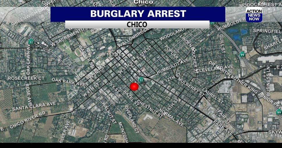 Chico police arrest 2 suspects involved in separate burglaries Saturday
